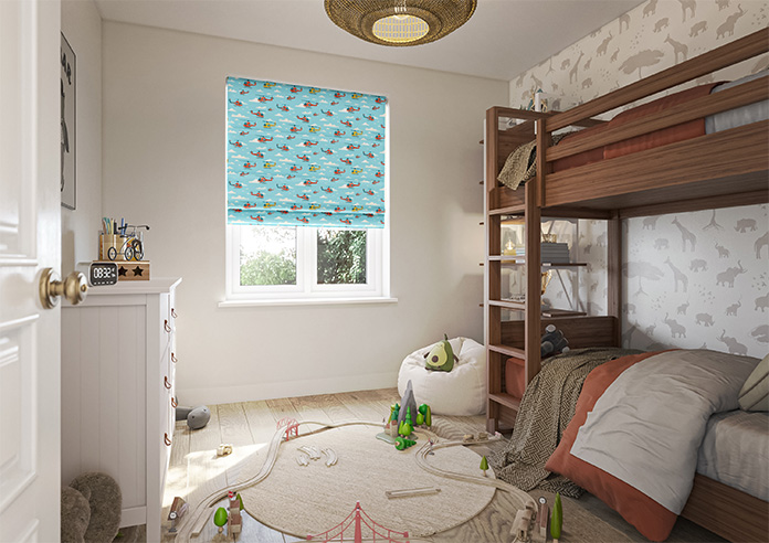 Sky Patrol, Horizon - Twist&Fit Roman Blind - Image 6
